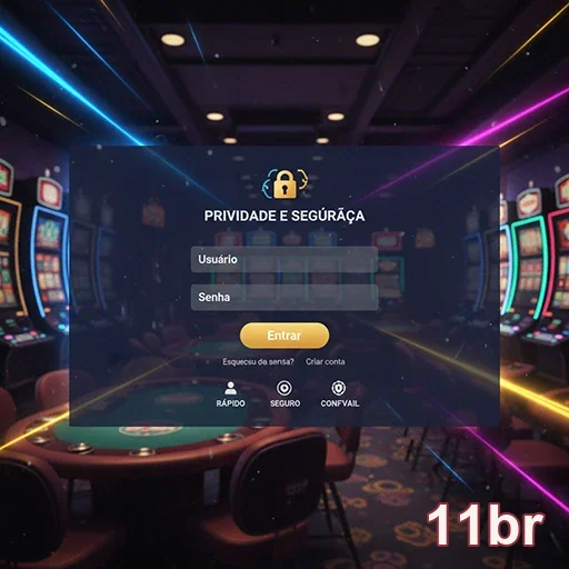 Ilustração de Aproveite o aplicativo cassino da 11br com segurança e agilidade